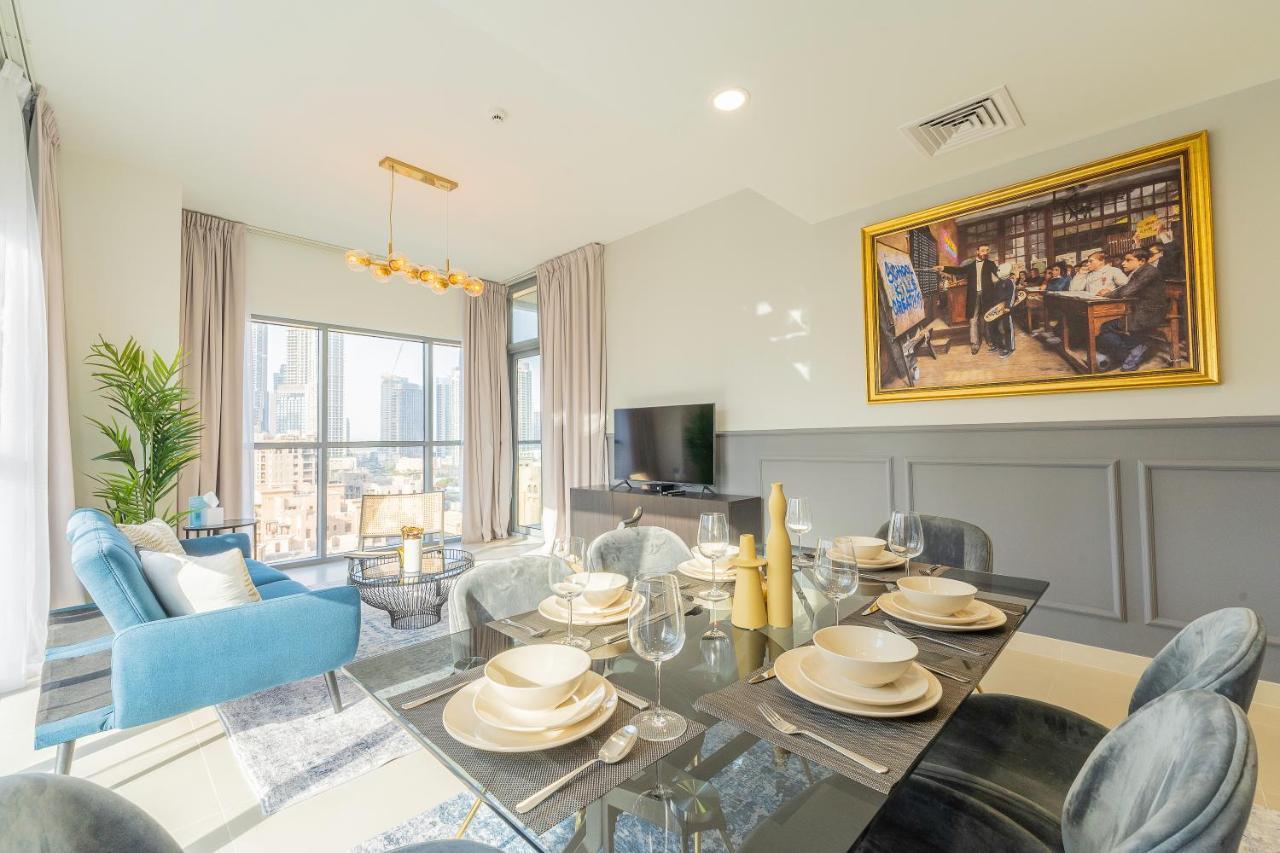 Nouveau Art Deco 3Br With Burj & Canal Views Dubai Exterior photo