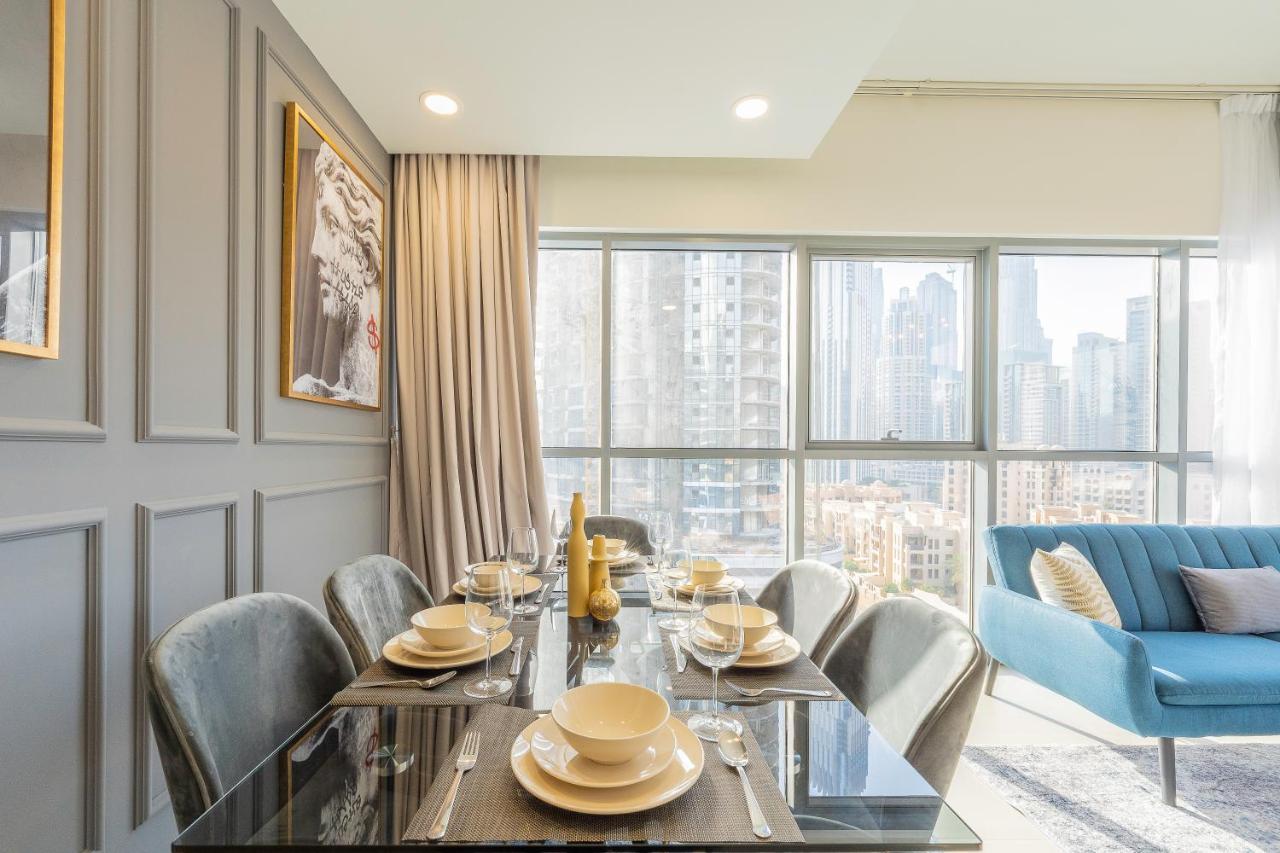 Nouveau Art Deco 3Br With Burj & Canal Views Dubai Exterior photo