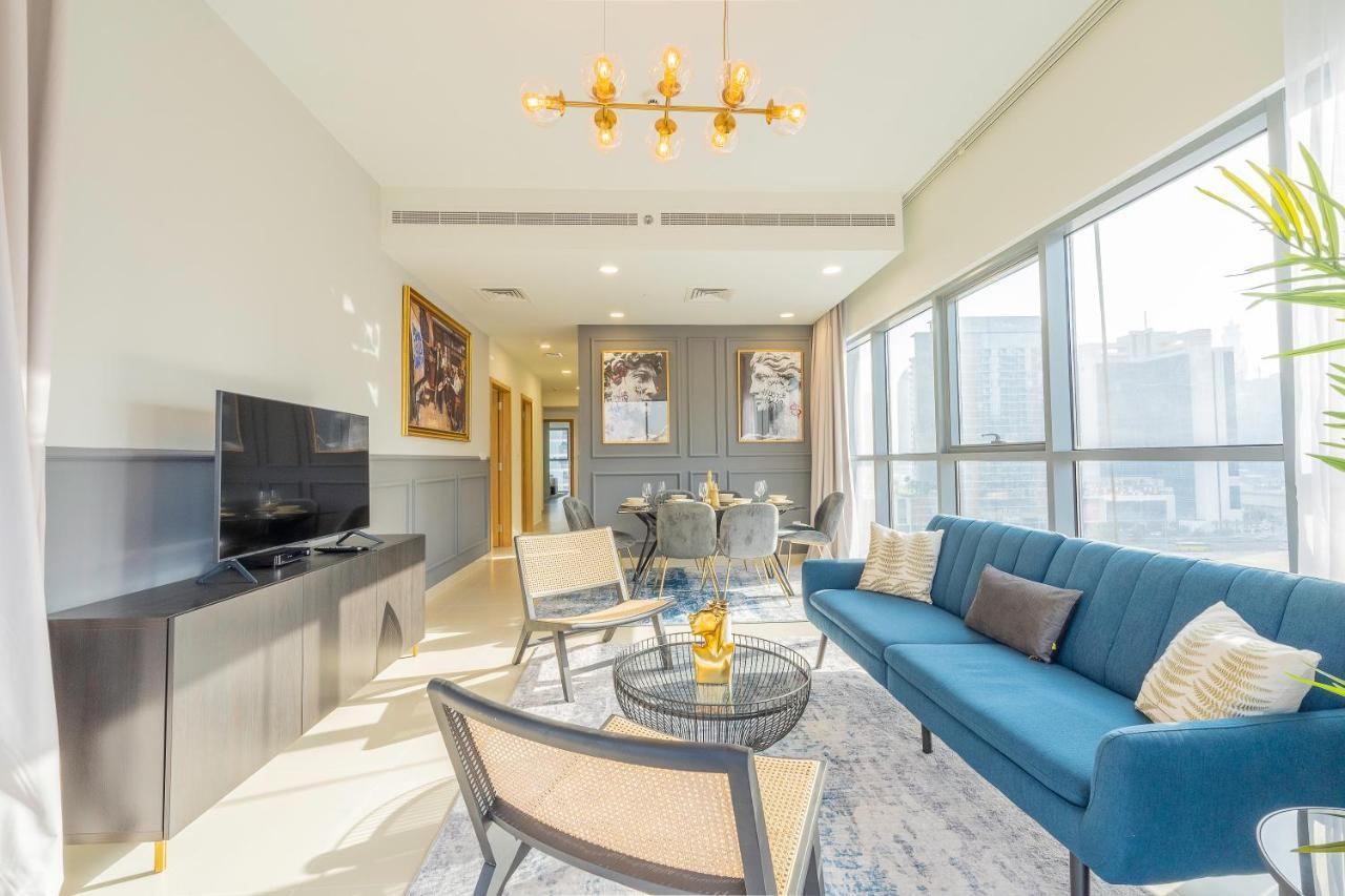 Nouveau Art Deco 3Br With Burj & Canal Views Dubai Exterior photo